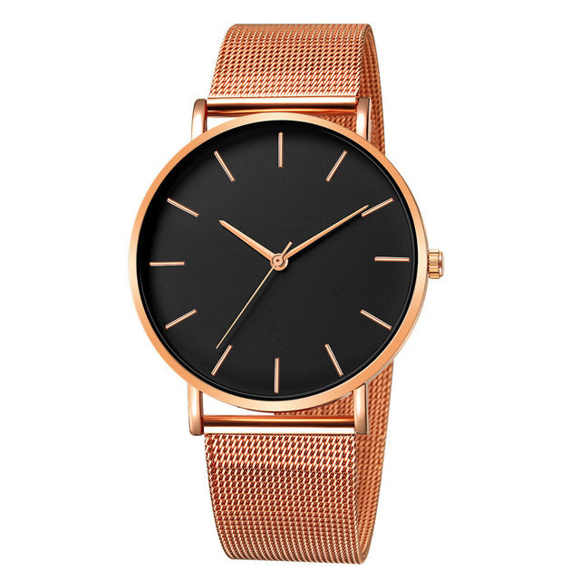 Geneva new men's watches ultra-thin simple mesh band watches men's watches foreign trade best selling men's watches wholesale Rebel