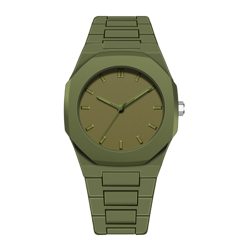 Arabic Numerals Hot Quartz Watch Casual Simple High Sense Neutral Waterproof Watch Southeast Asia Europe and America Flow Rebel