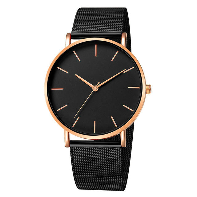 Geneva new men's watches ultra-thin simple mesh band watches men's watches foreign trade best selling men's watches wholesale Rebel