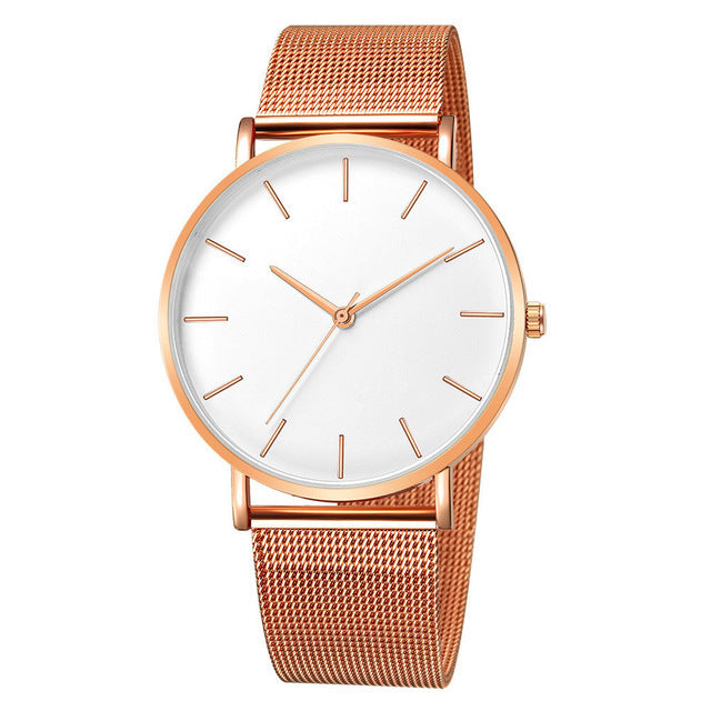 Geneva new men's watches ultra-thin simple mesh band watches men's watches foreign trade best selling men's watches wholesale Rebel