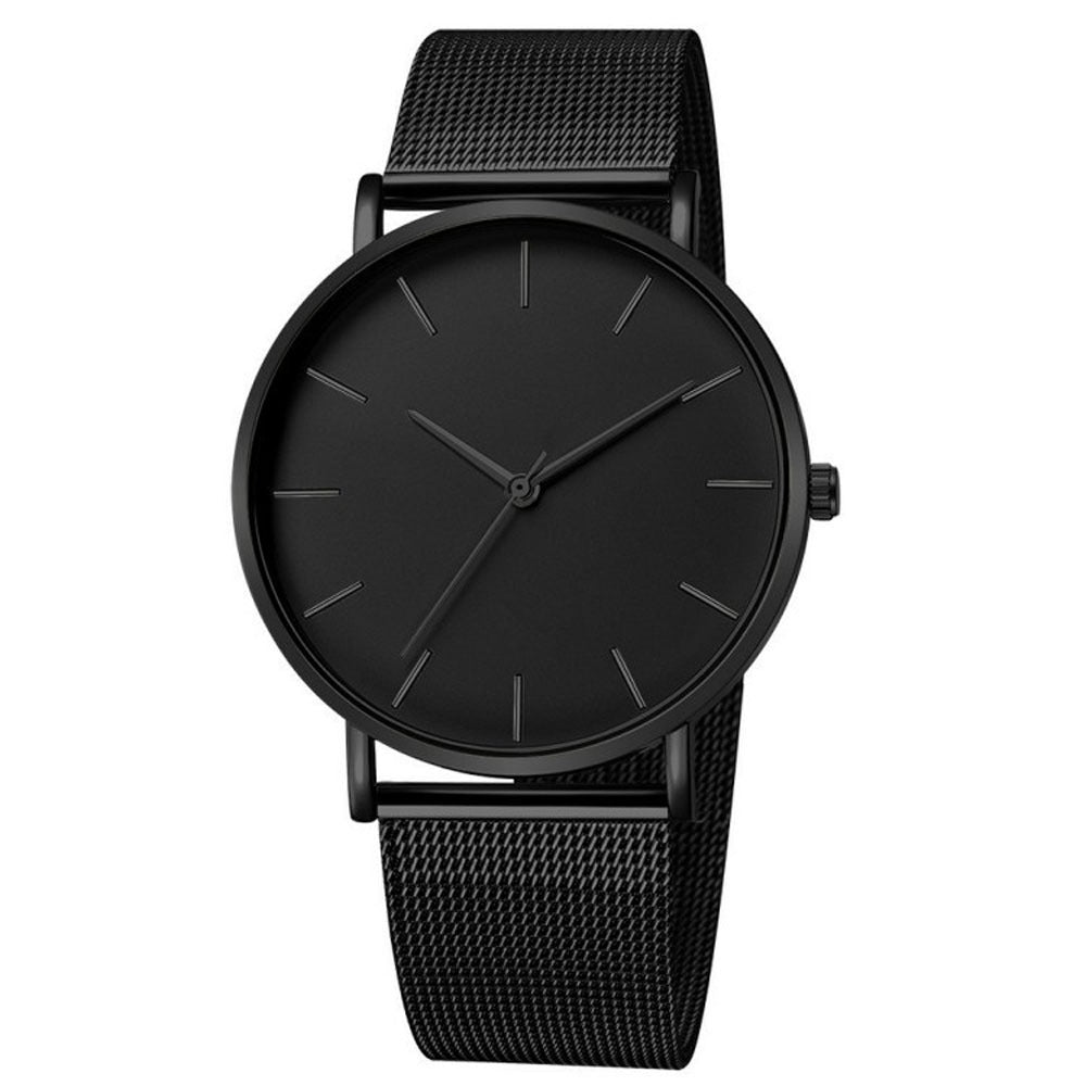 Geneva new men's watches ultra-thin simple mesh band watches men's watches foreign trade best selling men's watches wholesale Rebel