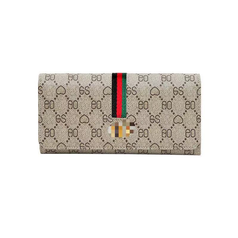 Long Wallet for Women 2024 New Fashion Simple Foldableing Multi-Functional Hand Wallet Card Holder Two-In-One Wallet Rebel