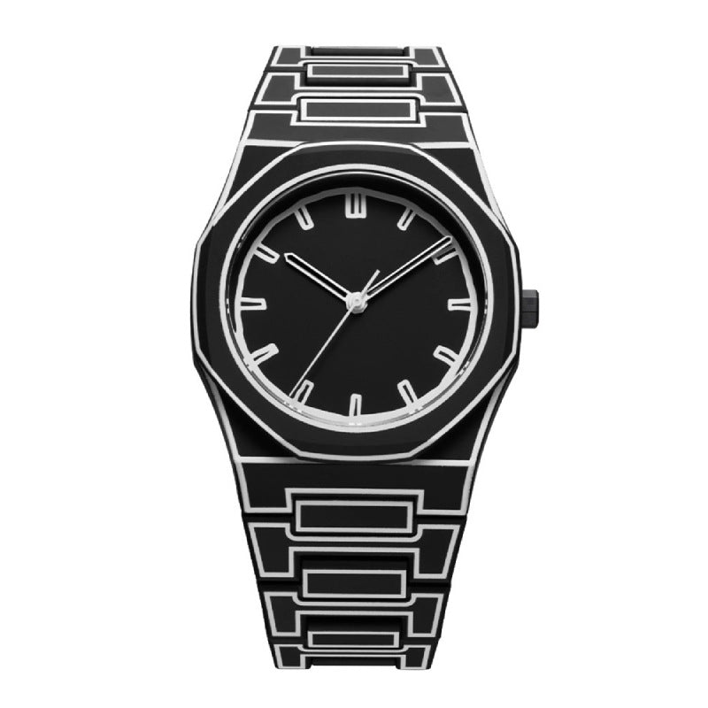 Arabic Numerals Hot Quartz Watch Casual Simple High Sense Neutral Waterproof Watch Southeast Asia Europe and America Flow Rebel