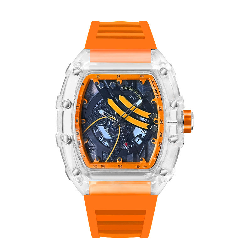 Zido's New Richard Men's Gift Barrel-Shaped Casual Youth High-End Fashion Handsome Trendyy Watch Rebel
