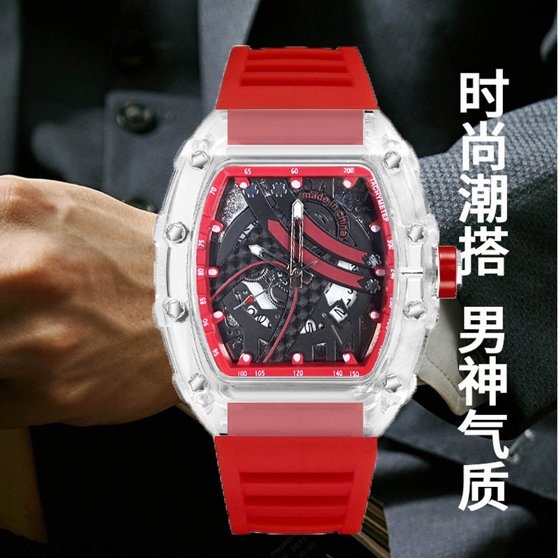 Zido's New Richard Men's Gift Barrel-Shaped Casual Youth High-End Fashion Handsome Trendyy Watch Rebel