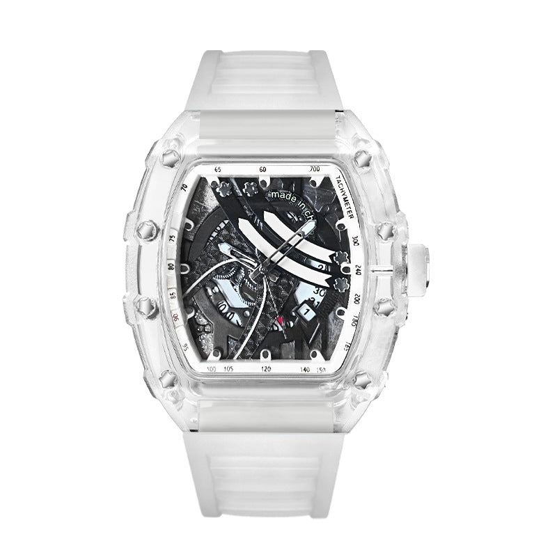 Zido's New Richard Men's Gift Barrel-Shaped Casual Youth High-End Fashion Handsome Trendyy Watch Rebel