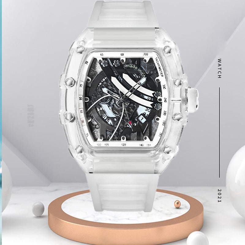 Zido's New Richard Men's Gift Barrel-Shaped Casual Youth High-End Fashion Handsome Trendyy Watch Rebel