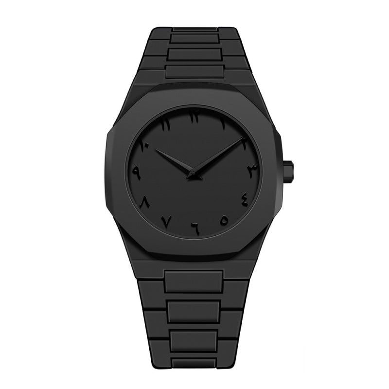 Arabic Numerals Hot Quartz Watch Casual Simple High Sense Neutral Waterproof Watch Southeast Asia Europe and America Flow Rebel