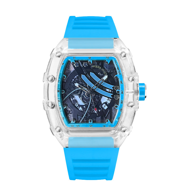 Zido's New Richard Men's Gift Barrel-Shaped Casual Youth High-End Fashion Handsome Trendyy Watch Rebel