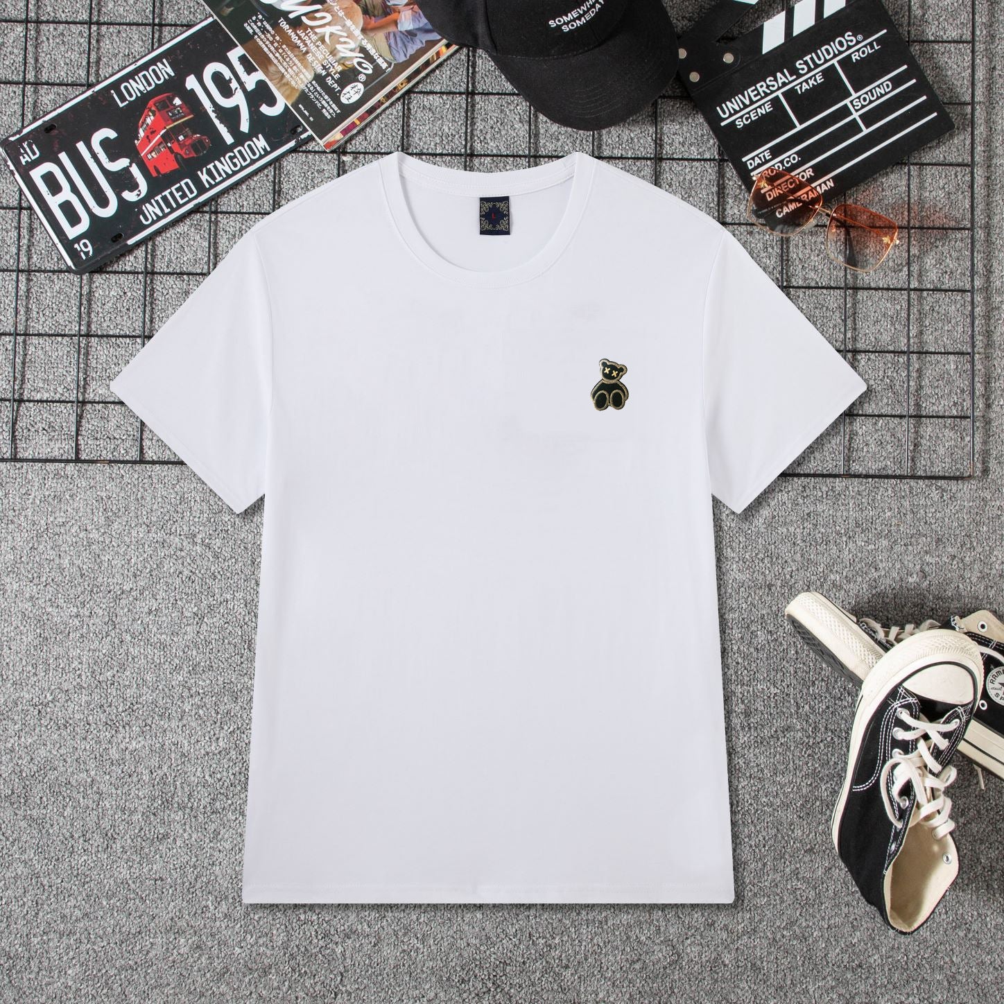 Summer New Short-Sleeved T-Shirts for Young Men Loose Casual Round Neck Trendyy T-Shirts for Men Wholesale in Stock Rebel
