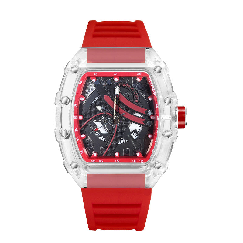 Zido's New Richard Men's Gift Barrel-Shaped Casual Youth High-End Fashion Handsome Trendyy Watch Rebel