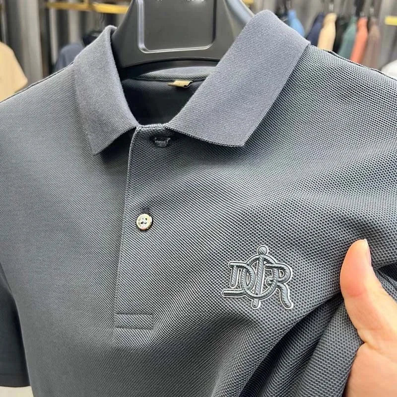 100% cotton high-end breathable short sleeve POLO shirt men 2024summer luxury brand embroidery Paul T-shirt fashion men's wear Rebel