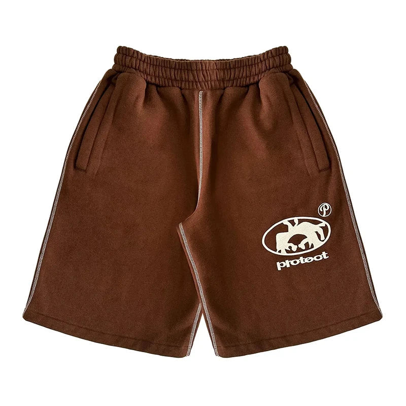 Men Casual Shorts Japanese Korean Sweatpants Breathable and Comfortable Y2k Suitable for Spring and Summer Vintage Street Fit Rebel