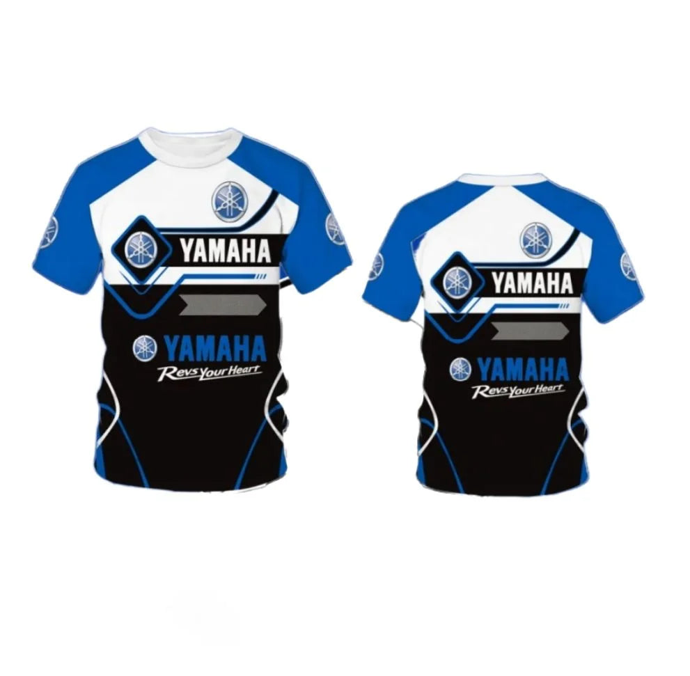 2025 new 3D printed Yamaha motorcycle off-road fashionable T-shirt, suitable for extreme sports adventure men's and women's T-sh Rebel