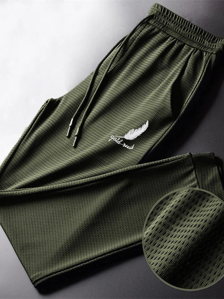 Men Quick Dry Pants Lightweight Hiking Jogging Trousers Breathable Workout Gym Ankle Joggers Athletic Running Pants Outdoor Rebel