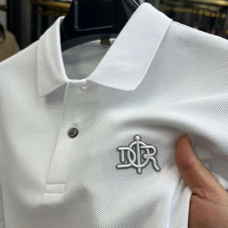 100% cotton high-end breathable short sleeve POLO shirt men 2024summer luxury brand embroidery Paul T-shirt fashion men's wear Rebel