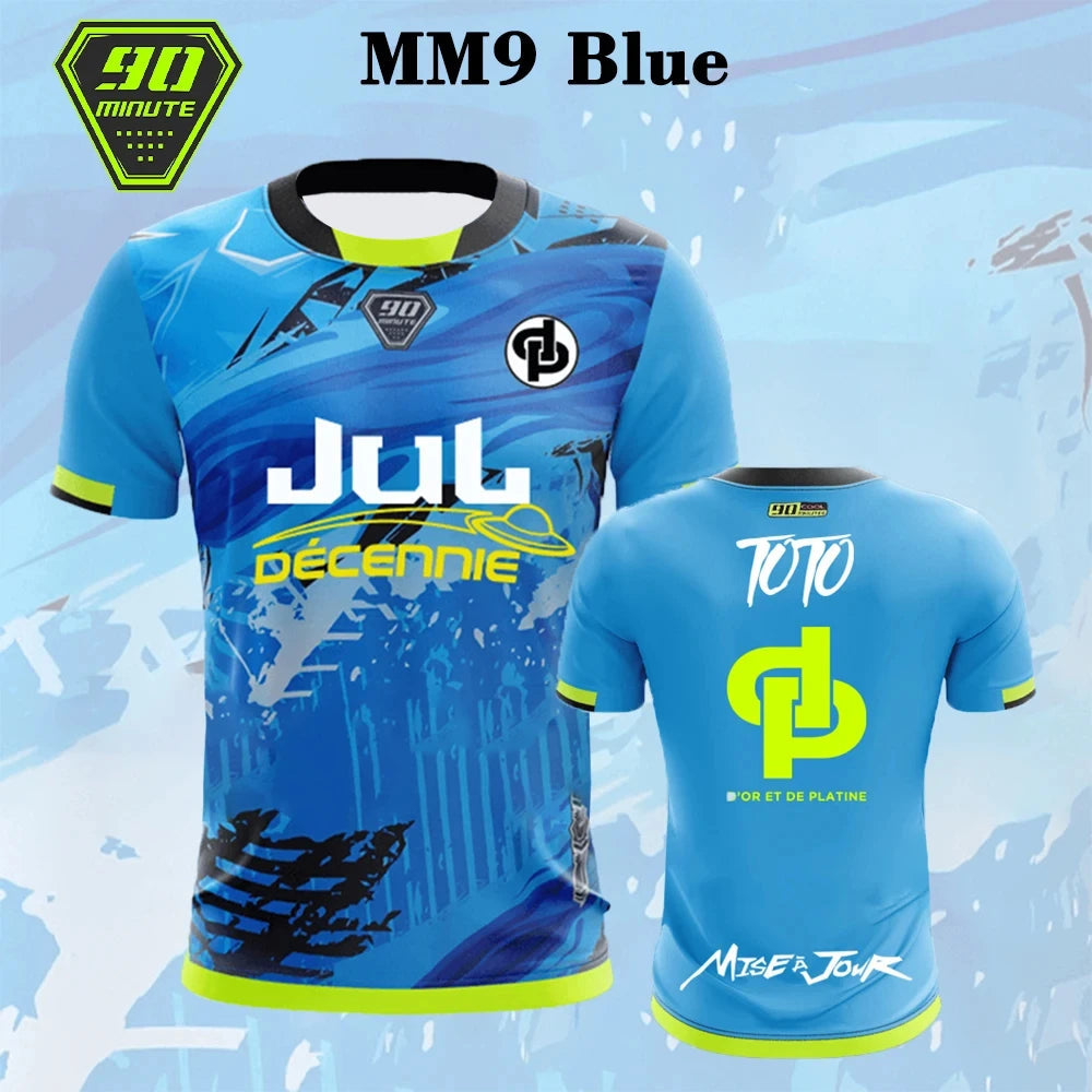 Jersey 90 Minute Mm9 Men's Street Wear 3d Printed Quick Drying Breathable T-shirt Children's 3d Round Neck Short Sleeve Top Rebel