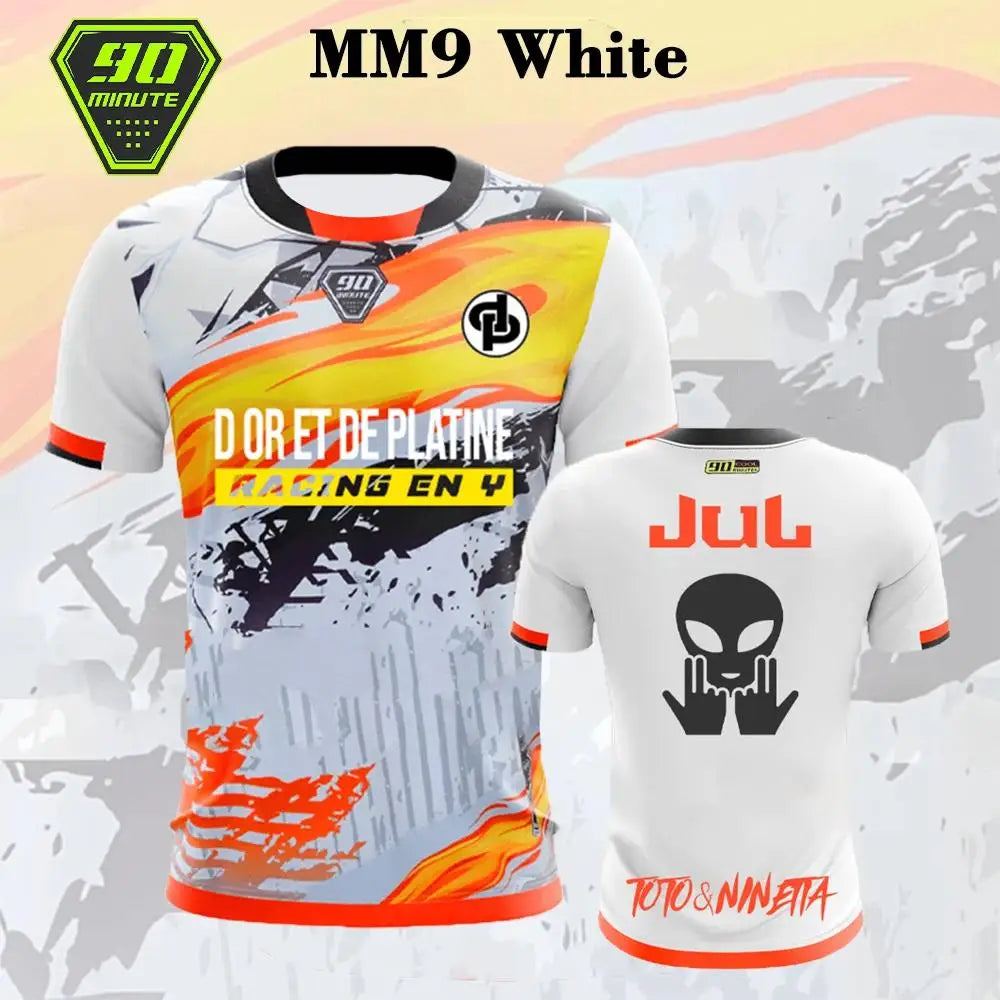 Jersey 90 Minute Mm9 Men's Street Wear 3d Printed Quick Drying Breathable T-shirt Children's 3d Round Neck Short Sleeve Top Rebel