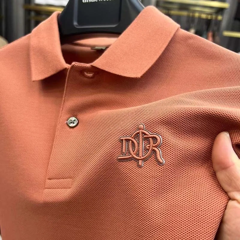 100% cotton high-end breathable short sleeve POLO shirt men 2024summer luxury brand embroidery Paul T-shirt fashion men's wear Rebel