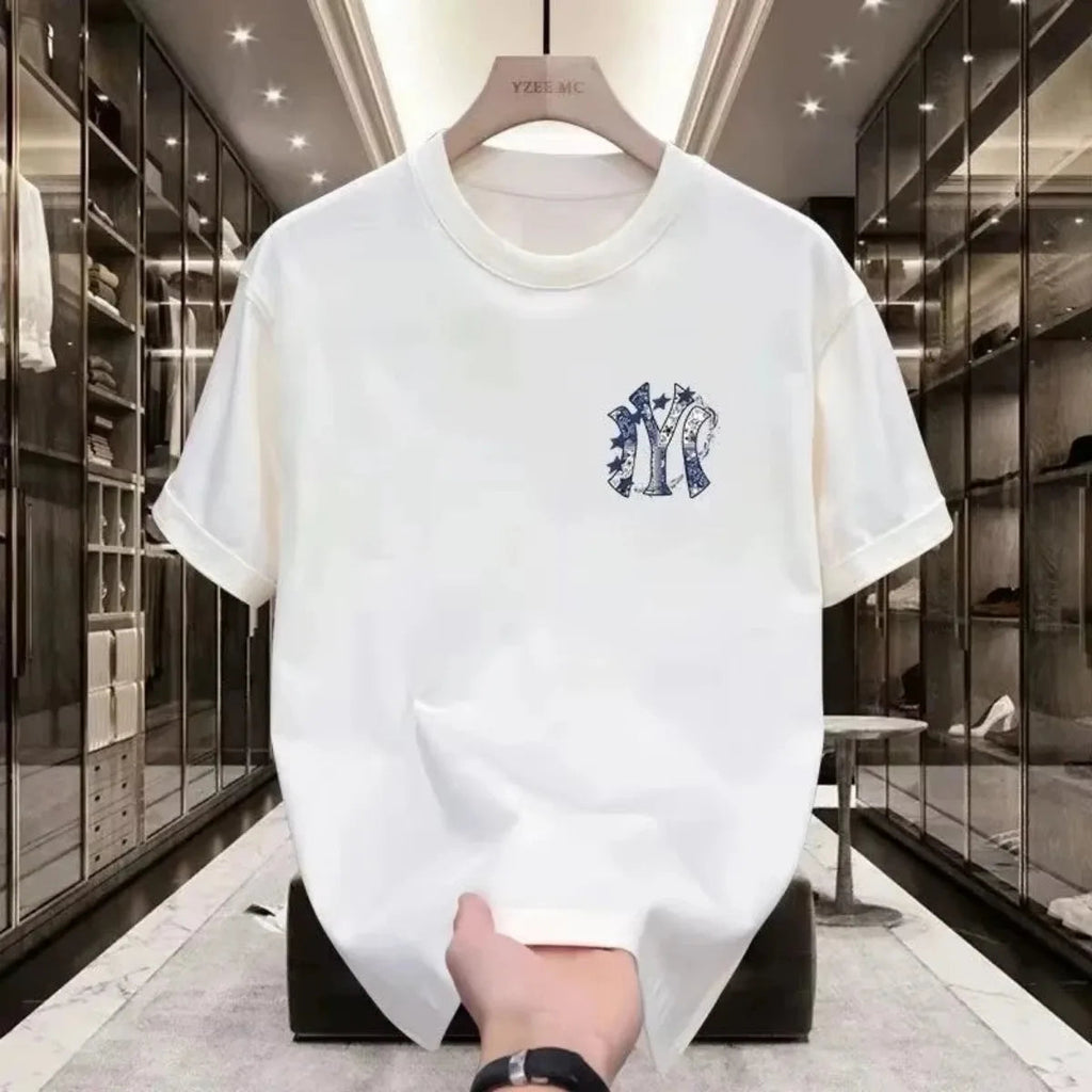 2026 New Trendy Street Printed Men's Short-sleeved T-shirt - A Street-style Comfortable Summer Loose Men's T-shirt Rebel