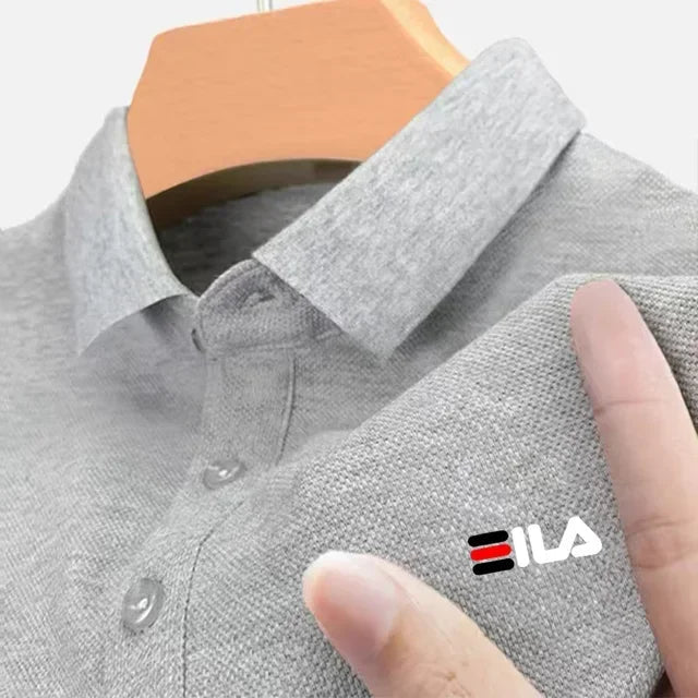 2025 Summer New Men's Lapel Embroidered Polo Shirt and Anti pilling Polo Shirt Short Sleeve Casual Hot Sale Rebel