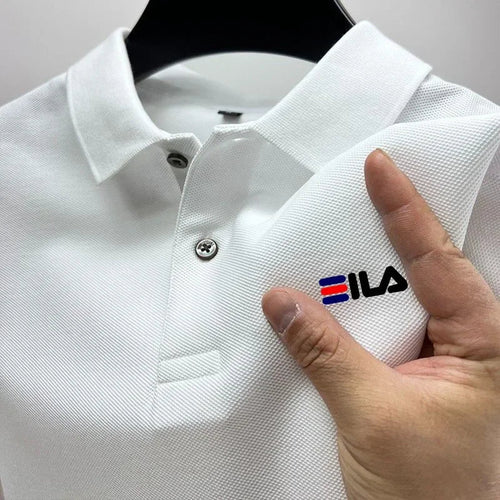 2025 Summer New Men's Lapel Embroidered Polo Shirt and Anti pilling Polo Shirt Short Sleeve Casual Hot Sale Rebel