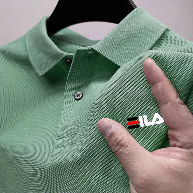 2025 Summer New Men's Lapel Embroidered Polo Shirt and Anti pilling Polo Shirt Short Sleeve Casual Hot Sale Rebel