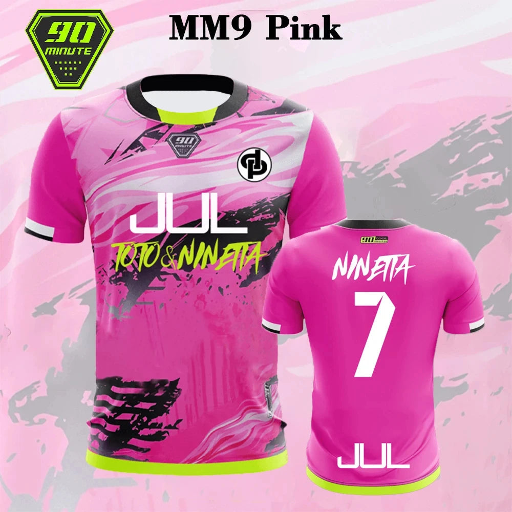 Jersey 90 Minute Mm9 Men's Street Wear 3d Printed Quick Drying Breathable T-shirt Children's 3d Round Neck Short Sleeve Top Rebel