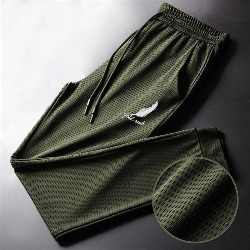 Men Quick Dry Pants Lightweight Hiking Jogging Trousers Breathable Workout Gym Ankle Joggers Athletic Running Pants Outdoor Rebel