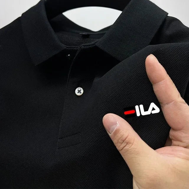 2025 Summer New Men's Lapel Embroidered Polo Shirt and Anti pilling Polo Shirt Short Sleeve Casual Hot Sale Rebel