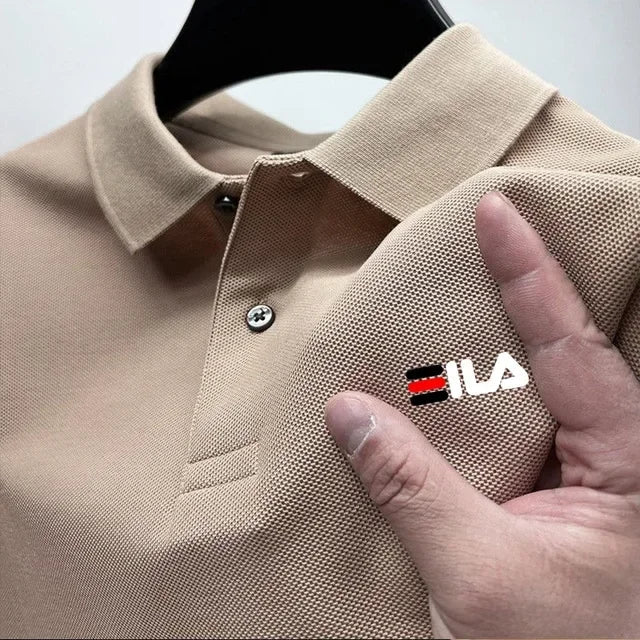 2025 Summer New Men's Lapel Embroidered Polo Shirt and Anti pilling Polo Shirt Short Sleeve Casual Hot Sale Rebel
