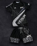 2026 Summer Bestseller New Boxing Suit Men's UFC Enthusiasts Fighting Night Quick Drying Training Shorts Set Fitness Set Rebel