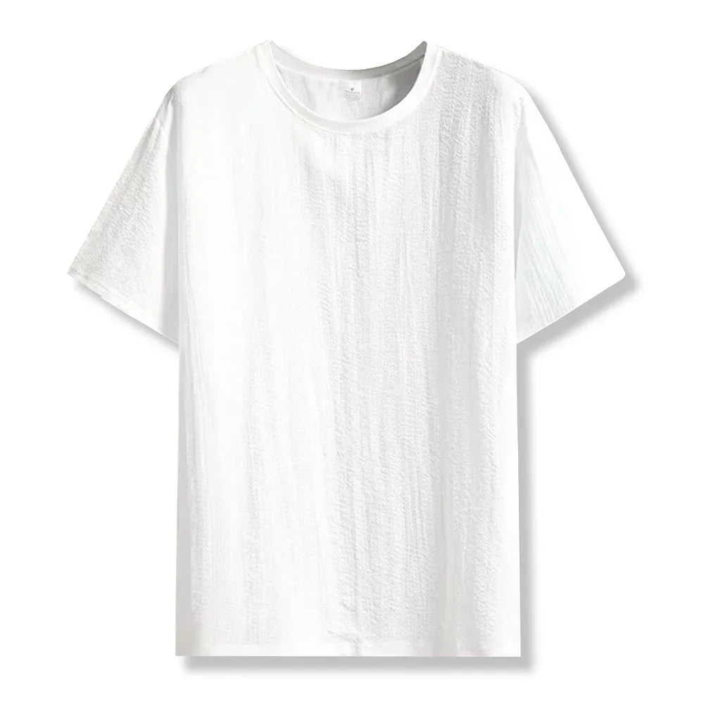 New Men's Casual T Shirt Ant Wrinkles T-Shirt Summer Half-Sleeved Loose Fashion T Shirt Base Shirt Solid Handsome Short-Sleeved Rebel