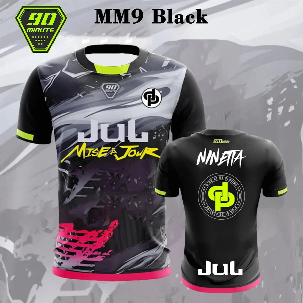 Jersey 90 Minute Mm9 Men's Street Wear 3d Printed Quick Drying Breathable T-shirt Children's 3d Round Neck Short Sleeve Top Rebel